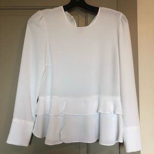 Zara ruffle blouse
